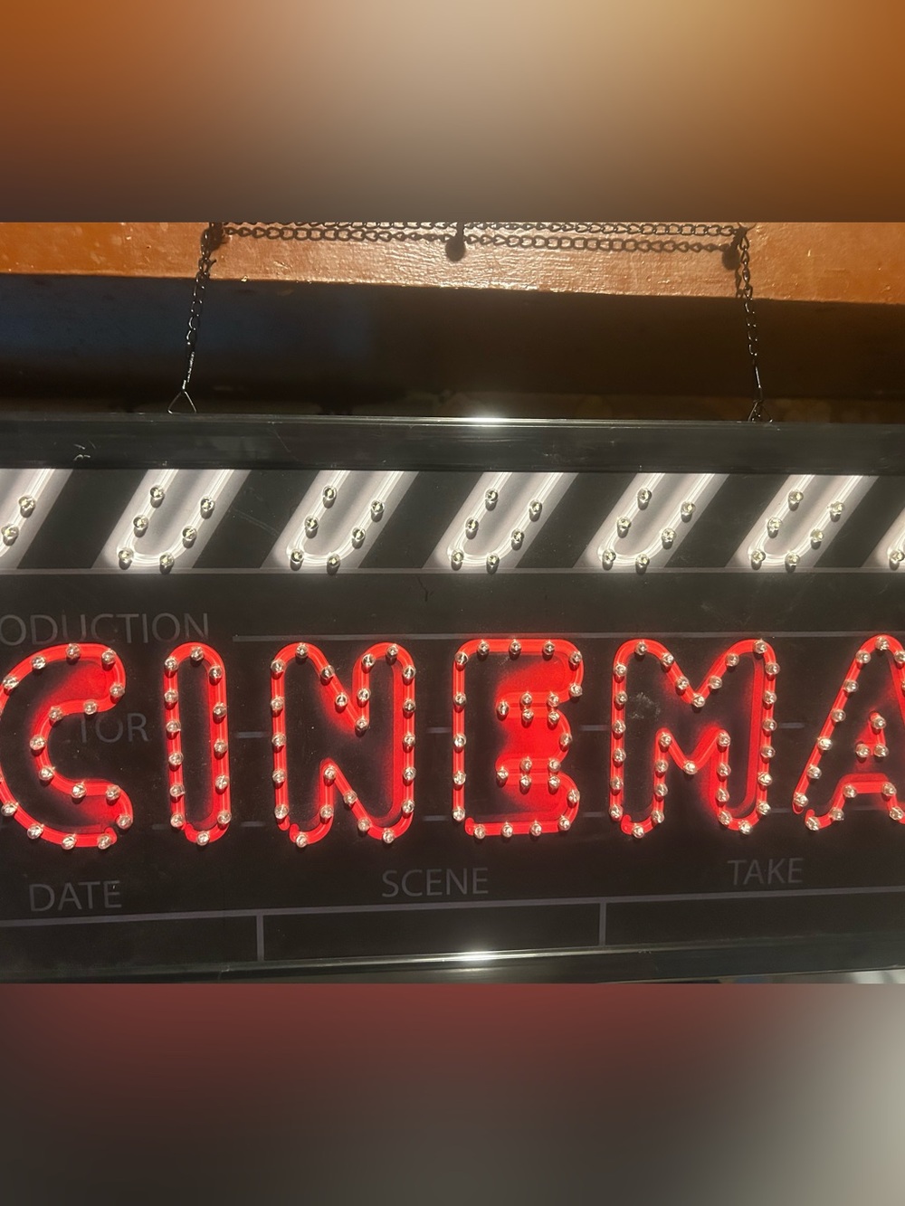 Red Cinema Marquee LED Sign - Home Accents
